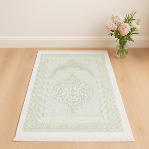Oval Pattern Prayer Rug I Islamic Gift I Eid Gifts I Gift Gifts I Muslim Gifts I Mawlid Gifts I Party Gift.
