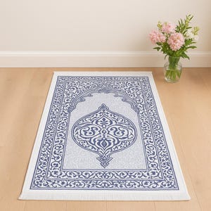 Oval Pattern Prayer Rug I Islamic Gift I Eid Gifts I Gift Gifts I Muslim Gifts I Mawlid Gifts I Party Gift.
