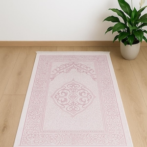 Oval Pattern Prayer Rug I Islamic Gift I Eid Gifts I Gift Gifts I Muslim Gifts I Mawlid Gifts I Party Gift.