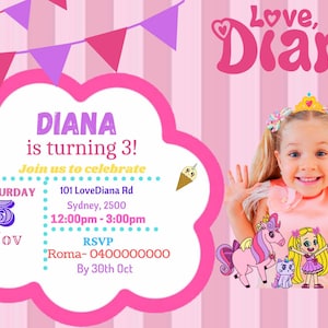 Love Diana ARCHIVO DE INVITACIÓN DIGITAL