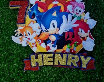 Themed cake topper - Sonic