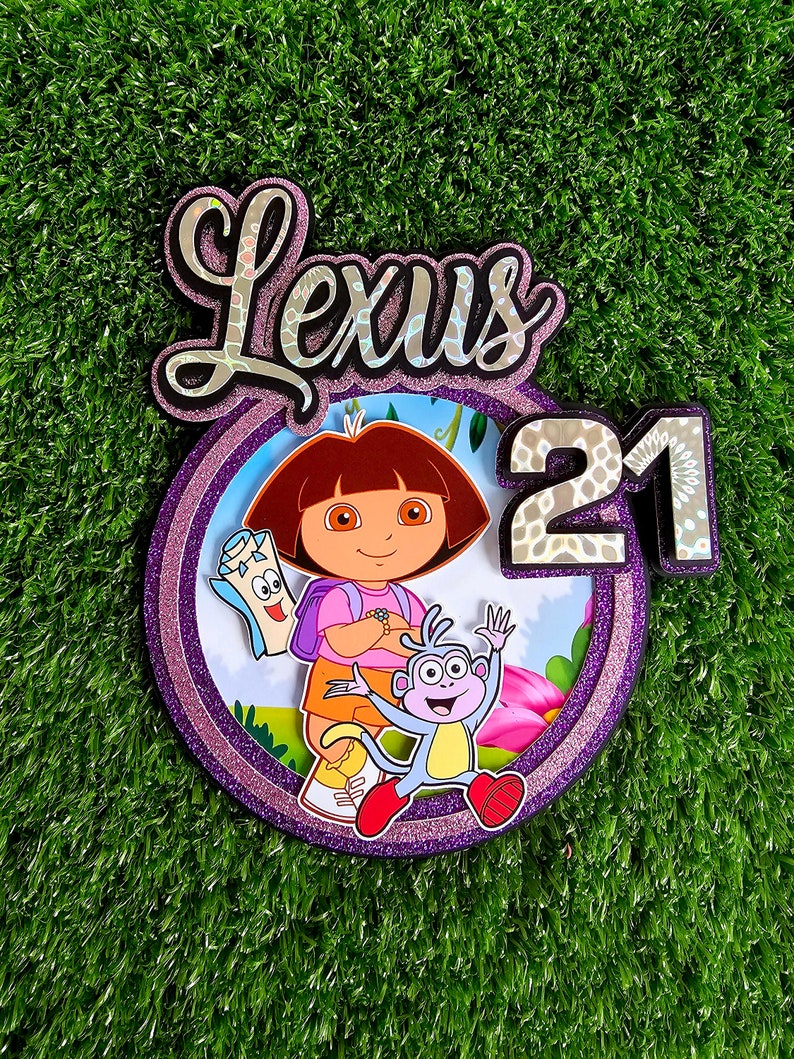 Themed Cake Topper - Dora - Etsy Australia