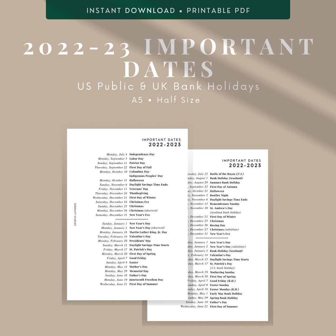 June 2022 Holidays