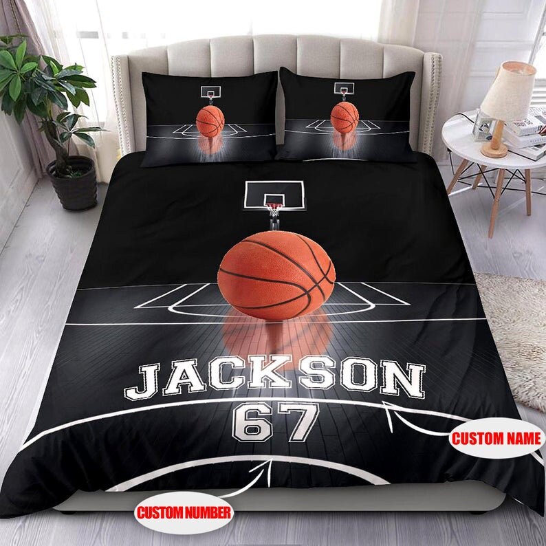 Personalisiertes Basketball Bettwäsche Set mit Namen und | Etsy
