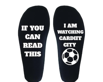 Cardiff City Fan Socks: Cozy Crew, Football Watch Party Gift