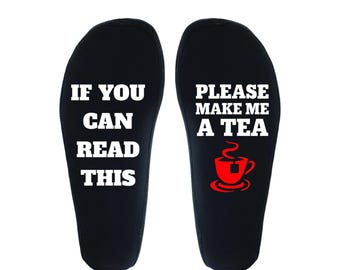 Funny Tea Socks – 'If You Can Read This' Novelty Gift