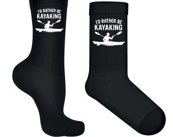 I'd Rather Be Kayaking Socks – Cozy Outdoor Adventure Apparel
