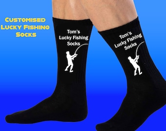 Lucky fishing socks. Amazing Birthday and Christmas gift! Dad gifts. Fishing lovers. Boyfriend. Perfect Gift Idea!!!
