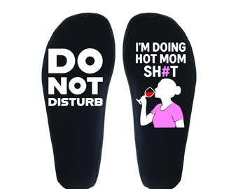 Do Not Disturb Hot Mum Socks – Cozy Crew Socks for Moms