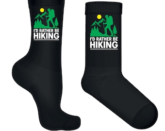 ID Rather Be Hiking Socks: Cozy Outdoor Adventure Footwear