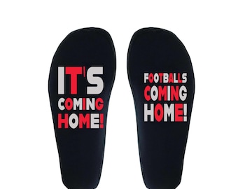 England Football Socks: "It's Coming Home" Chant Design, UK Fan Gear