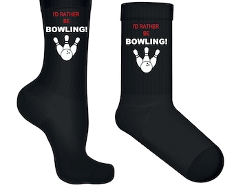 Chaussettes I'd Shouldn Be Bowling – Cadeau bowling fantaisie pour homme et femme