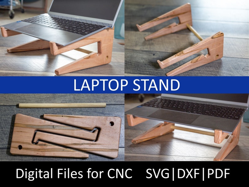 Laptop Stand Digital Files Digital Files SVG DXF CNC Digital Files