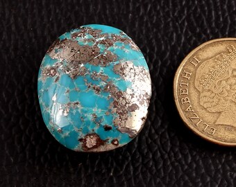 Piedra preciosa natural de turquesa, cabujón de turquesa, turquesa natural suelta de forma ovalada, cabujón azul cielo, fabricación de joyas de turquesa