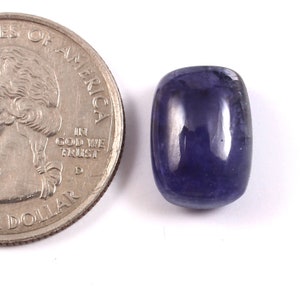 Top Quality Tanzanite Cabochon. Rectangular Cushion Cabochon 10.50Carat, 14X10X7 mm .Cabochon for Jewellery . Fine Quality Tanzanite .