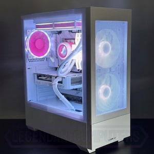 Gaming PC - Venus || Wi-Fi || SSD || Streaming PC || Liquid Cooling || Bluetooth - Pink & White Prebuilt Gaming Computer
