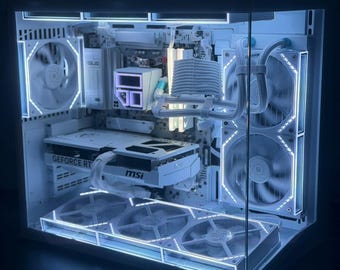 Gaming PC - Skadi || Wi-Fi || 32GB Ram || Liquid Cooling || Bluetooth - White Prebuilt Gaming Computer (Choose your config)