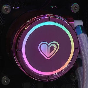 Gaming PC Caelus Wi-Fi SSD Liquid Cooling Bluetooth Pink & White Gaming Computer Heart