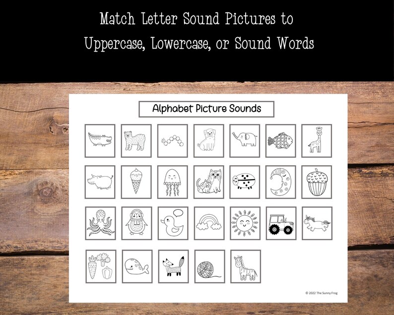 Printable Alphabet Velcro Activity Matching Letters and - Etsy