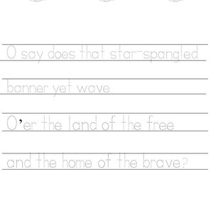 Printable National Anthem Worksheets and Activities, Star Spangled ...