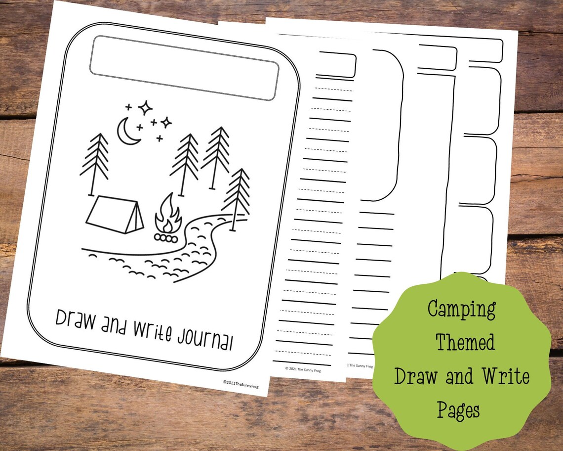 Printable Reading and Writing Bundle, Camping Theme Reading Printables ...