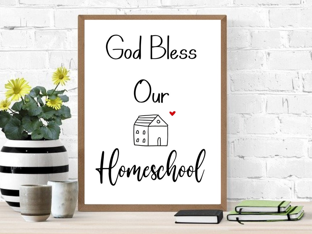 Homeschool Wall Art, Homeschool Decor, Homeschool Printable, Homeschool Sign, Homeschool Room