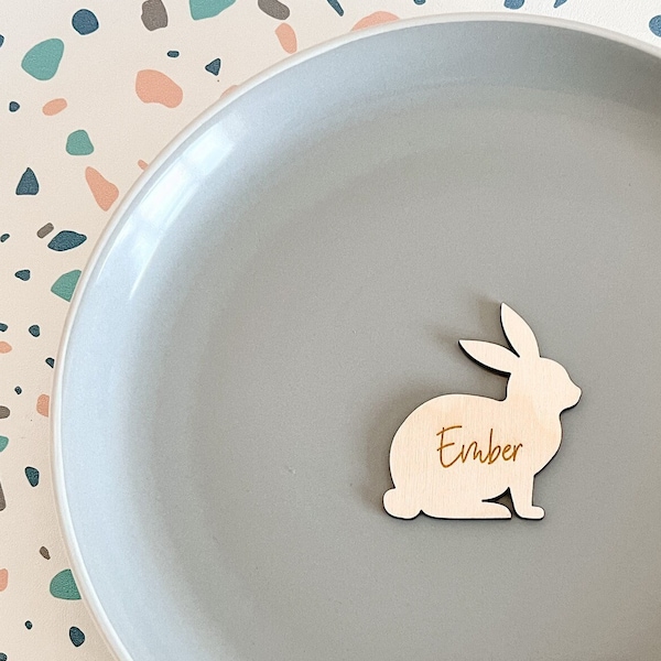 Personalised Bunny Place Names | Easter Table Decorations | Wooden | Place Settings | Easter Decor | Easter Décor | Easter Table Decorations