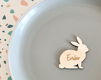 Personalised Bunny Place Names | Easter Table Decorations | Wooden | Place Settings | Easter Decor | Easter Décor | Easter Table Decorations