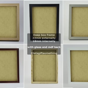 Premiumramar Djupa tavelramar För minnessaker och mer, Massivt trä, Hängande fotoramar av hög kvalitet Hem Djupa skuggor