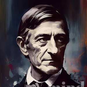 Puede incluir: Un retrato en blanco y negro de un hombre con una expresi&oacute;n seria. Lleva un traje oscuro y una corbata de lazo. El texto "mind spring retreat" est&aacute; superpuesto a la imagen.