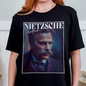 Friedrich Nietzsche Oil Painting T-Shirt 2 | Philosophy Unisex Gift TShirt Shirt | Mindspring Retreat