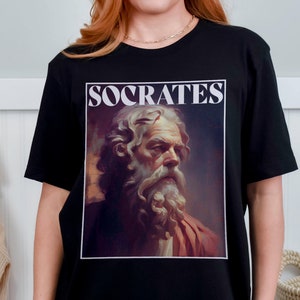 Socrates Oil Painting T-Shirt 1 | Philosophy History Unisex Gift TShirt Shirt | Mindspring Retreat