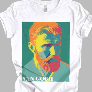 Vincent van Gogh Retro Minimalist T-Shirt | Art Painting Gift Unisex Tshirt Shirt | Mindspring Retreat