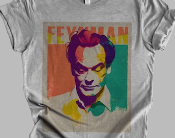 Richard Feynman Retro Minimalist T-Shirt 3 | Wissenschaft Physik Geschenk Unisex Tshirt Shirt | Mindspring Retreat
