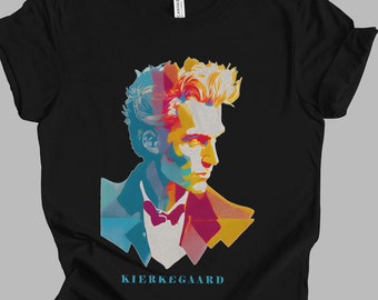 Søren Kierkegaard Retro Minimalist T-Shirt | Philosophy Gift Unisex Tshirt Shirt | Mindspring Retreat