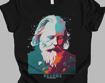 Johannes Brahms Watercolor T-Shirt | Classical Music Gift Unisex Tshirt Shirt | Mindspring Retreat