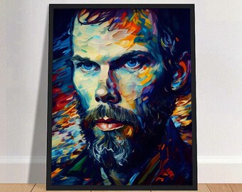 Fyodor Dostoevsky Oil Painting Art Print Portrait POSTER 3 | Classic Literature Physical Wall Art | Mindspring Retreat