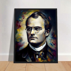 Gregor Mendel Oil Painting Art Print Portrait POSTER | Science Biology Evolution Physical Wall Art | Mindspring Retreat