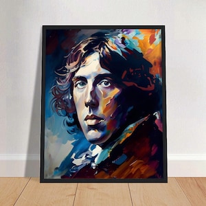 Oscar Wilde Oil Painting Art Print Portrait POSTER 3 | Classic Literature Physical Wall Art | Mindspring Retreat