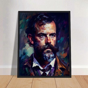 William James Oil Painting Art Print Portrait POSTER | Psychology Philosophy Physical Wall Art | Mindspring Retreat