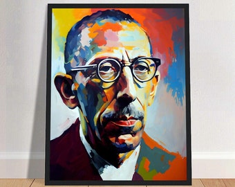Igor Stravinsky Oil Painting Art Print Portrait POSTER 2 | Classical Music Physical Wall Art | Mindspring Retreat