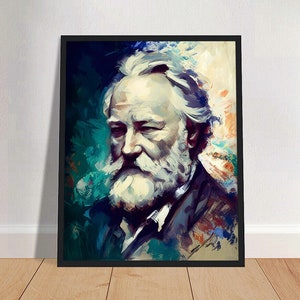 Victor Hugo Oil Painting Art Print Portrait POSTER 2 | Classic Literature Physical Wall Art | Mindspring Retreat