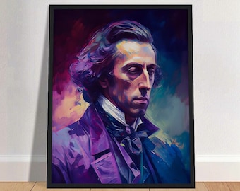 Frédéric Chopin Oil Painting Art Print Portrait POSTER 1 | Classical Music Physical Wall Art | Mindspring Retreat