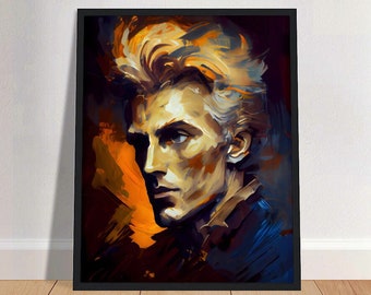 Søren Kierkegaard Oil Painting Art Print Portrait POSTER 3 | Philosophy Physical Wall Art | Mindspring Retreat