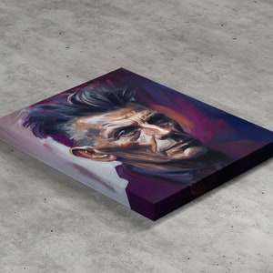Samuel Beckett Oil Painting Art Print Portrait POSTER | Classic ...