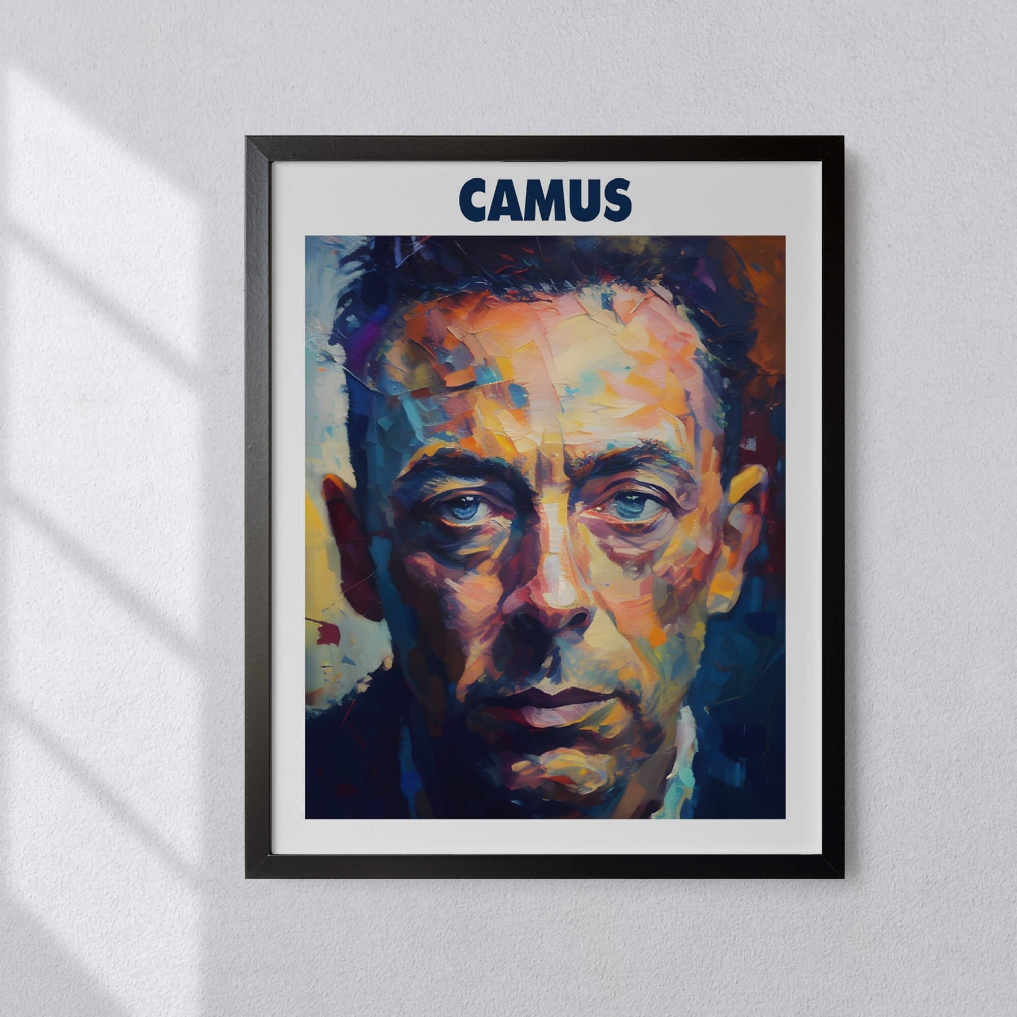 Albert Camus Oil Painting Art Print Portrait POSTER 4 | Modern ...
