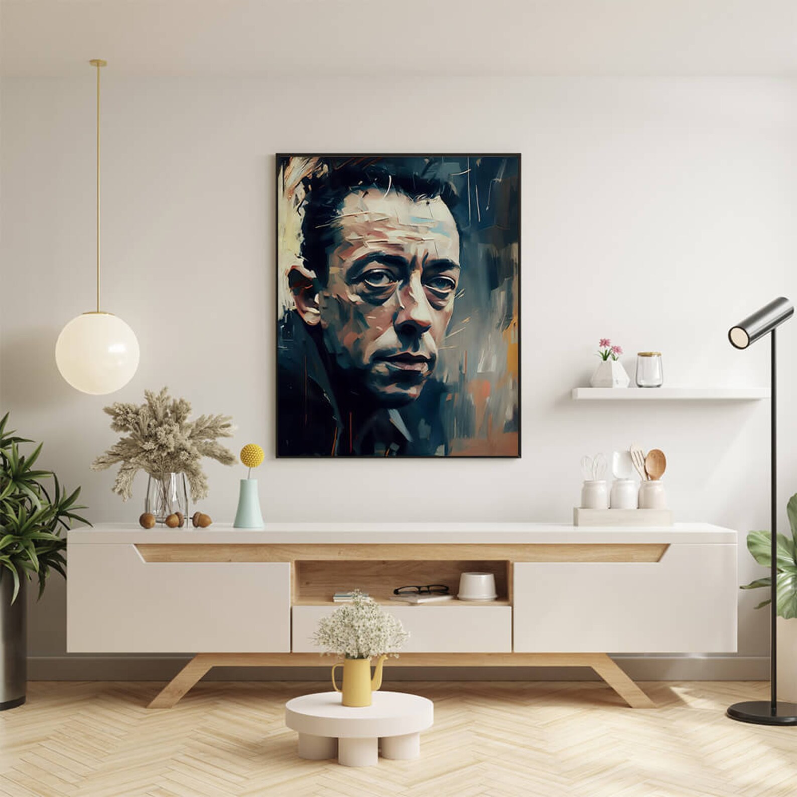 Albert Camus Oil Painting Art Print Portrait POSTER 2 | Modern ...