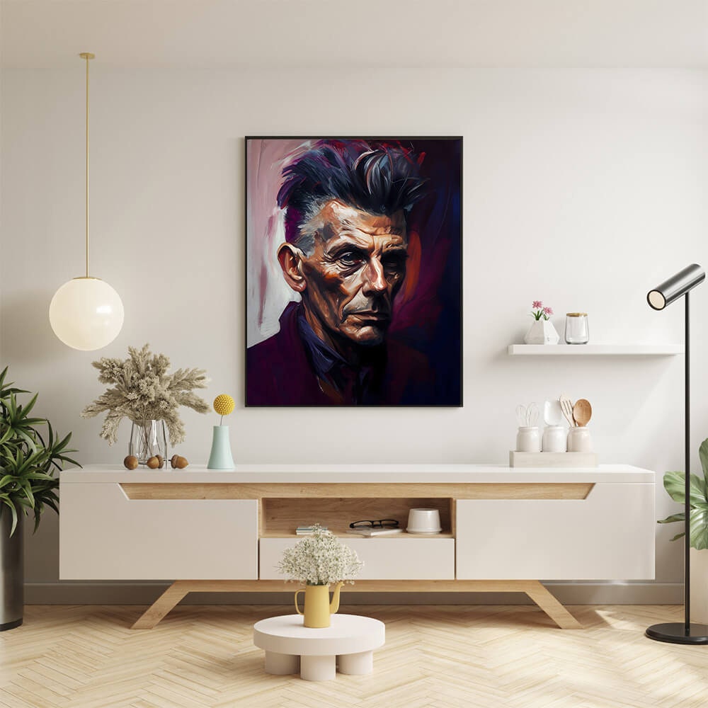 Samuel Beckett Oil Painting Art Print Portrait POSTER | Classic ...
