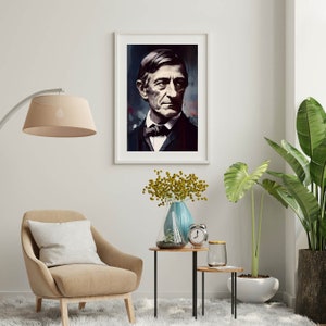 Puede incluir: Un retrato en blanco y negro enmarcado de un hombre con una pajarita blanca. El hombre lleva un traje oscuro y tiene una expresi&oacute;n seria en su rostro. El retrato est&aacute; colgado en una pared blanca.