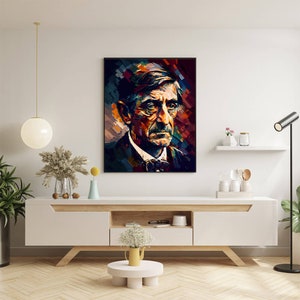 Ralph Waldo Emerson Oil Painting Art Print Portrait POSTER 2 | Philosophy Physical Wall Art | Mindspring Retreat image 7